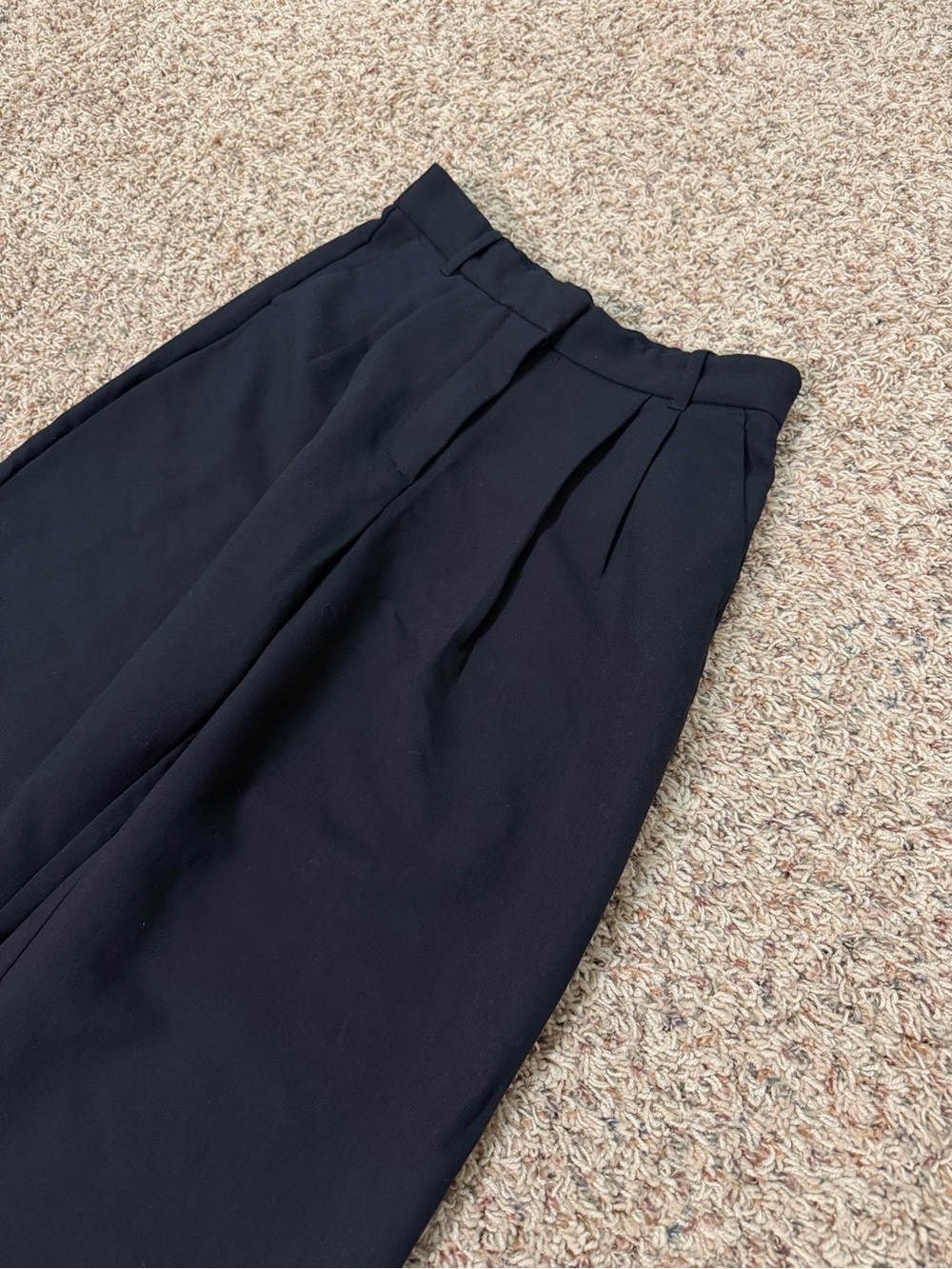 Abercrombie sz 28s Black Tailored Wide Leg Trouser